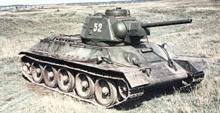 T-34 – radziecki czołg średni produkowany w latach 1941–1958.  W chwili pojawienia się na froncie II wojny światowej stanowił zaskoczenie dla Niemców ze względu na duży kaliber armaty i grubość pancerza. Miał opinię pojazdu, którego wykorzystanie znacząco wpłynęło na przebieg wojny[2]. Początkowo produkowany w Charkowskiej Fabryce Parowozów im. Kominternu, był podstawą uzbrojenia radzieckich sił pancernych w latach 1941–1945. Podczas wojny był pojazdem pancernym wyprodukowanym w największej liczbie egzemplarzy. Był też drugim, pod względem wielkości produkcji, czołgiem wszech czasów – po swoim następcy, czołgu serii T-54/55[3]. W 1996 roku T-34 był nadal używany przez 27 krajów świata.